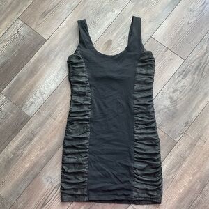 club body con ruffle dress